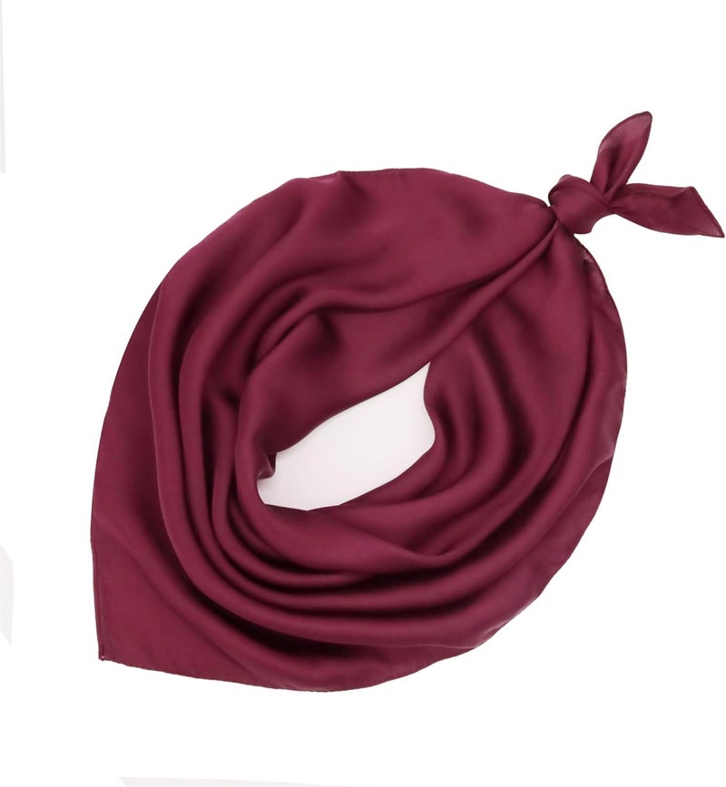 vimate Head Scarf for Women Hair 27'' Square Satin Silk Feeling Bnadana Neck Scarf Handbag Accessories Etc - Image 3